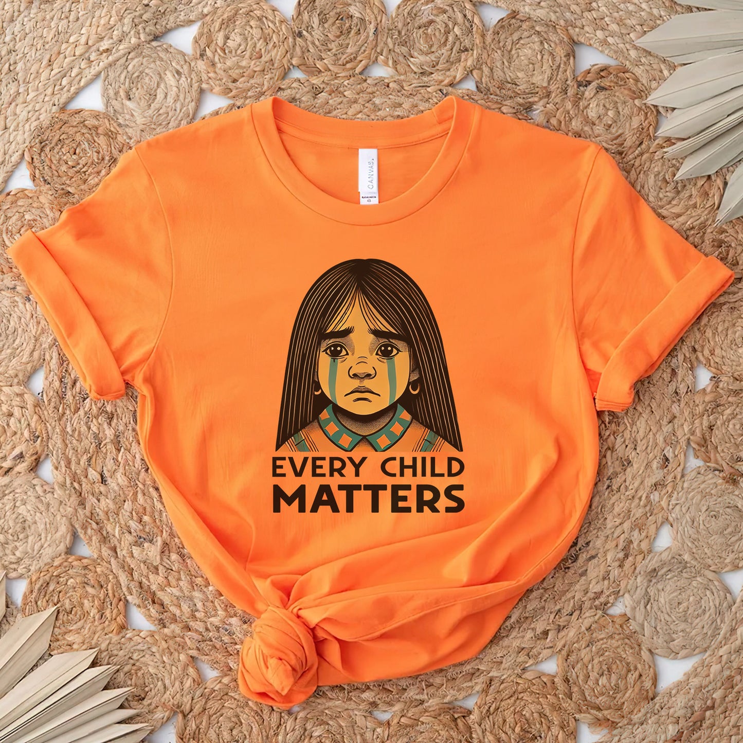 Every Child Matters Native Girl For Orange Shirt Day Unisex T-Shirt/Hoodie/Sweatshirt 286