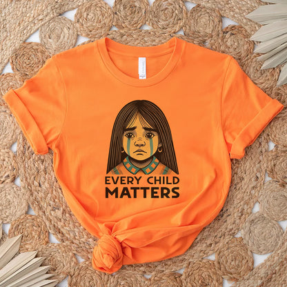 Every Child Matters Native Girl For Orange Shirt Day Unisex T-Shirt/Hoodie/Sweatshirt 286