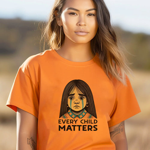 Every Child Matters Native Girl For Orange Shirt Day Unisex T-Shirt/Hoodie/Sweatshirt 286