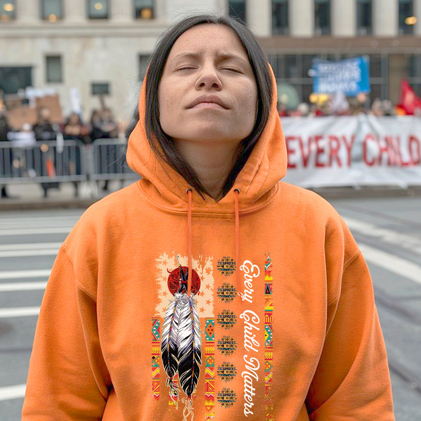 Every Child Matters Feathers For Orange Shirt Day Unisex T-Shirt/Hoodie/Sweatshirt 289