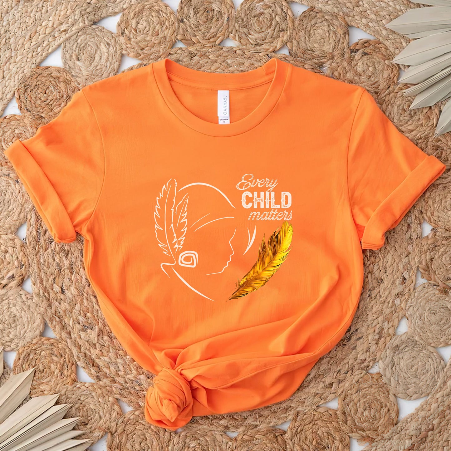 Every Child Matters Native Feather For Orange Shirt Day Unisex T-Shirt/Hoodie/Sweatshirt 290