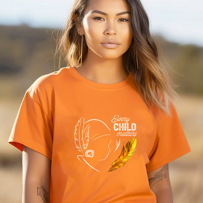 Every Child Matters Native Feather For Orange Shirt Day Unisex T-Shirt/Hoodie/Sweatshirt 290