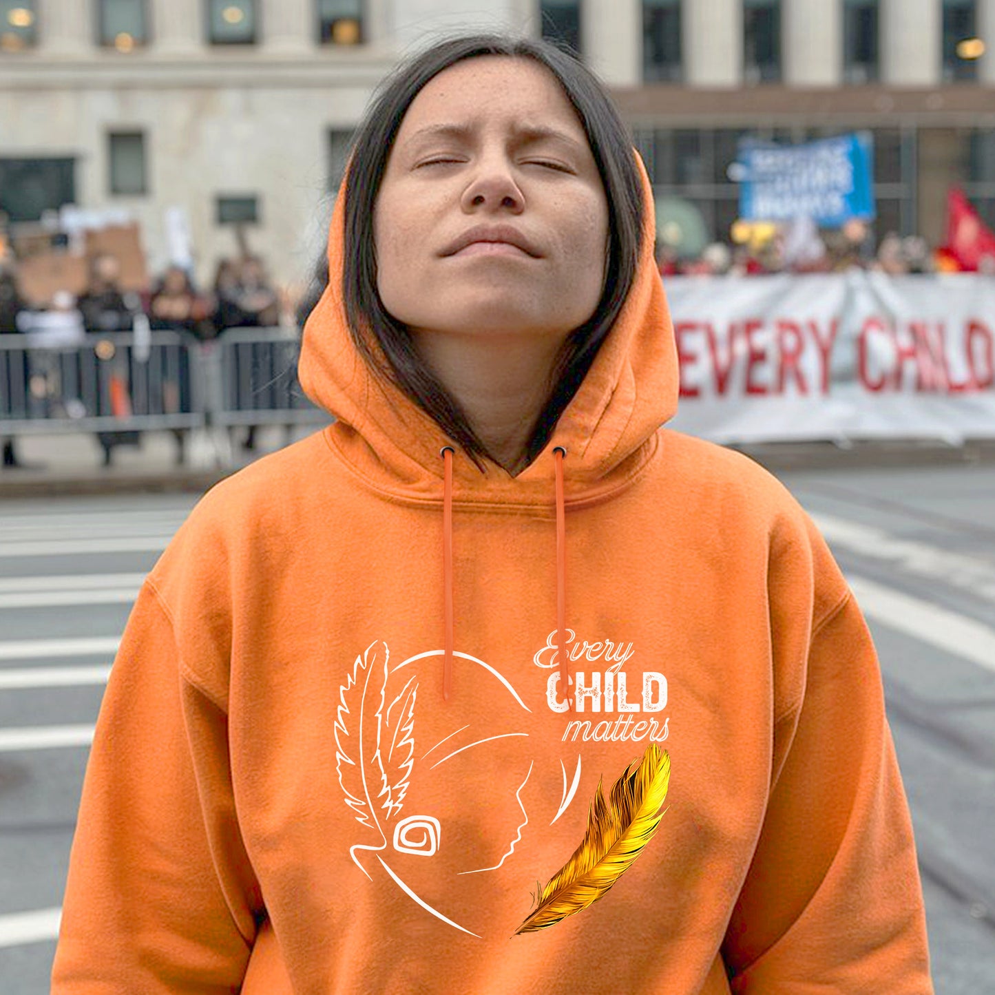 Every Child Matters Native Feather For Orange Shirt Day Unisex T-Shirt/Hoodie/Sweatshirt 290