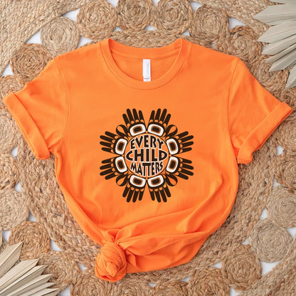 Every Child Matters Circle Hand Black For Orange Shirt Day Unisex T-Shirt/Hoodie/Sweatshirt