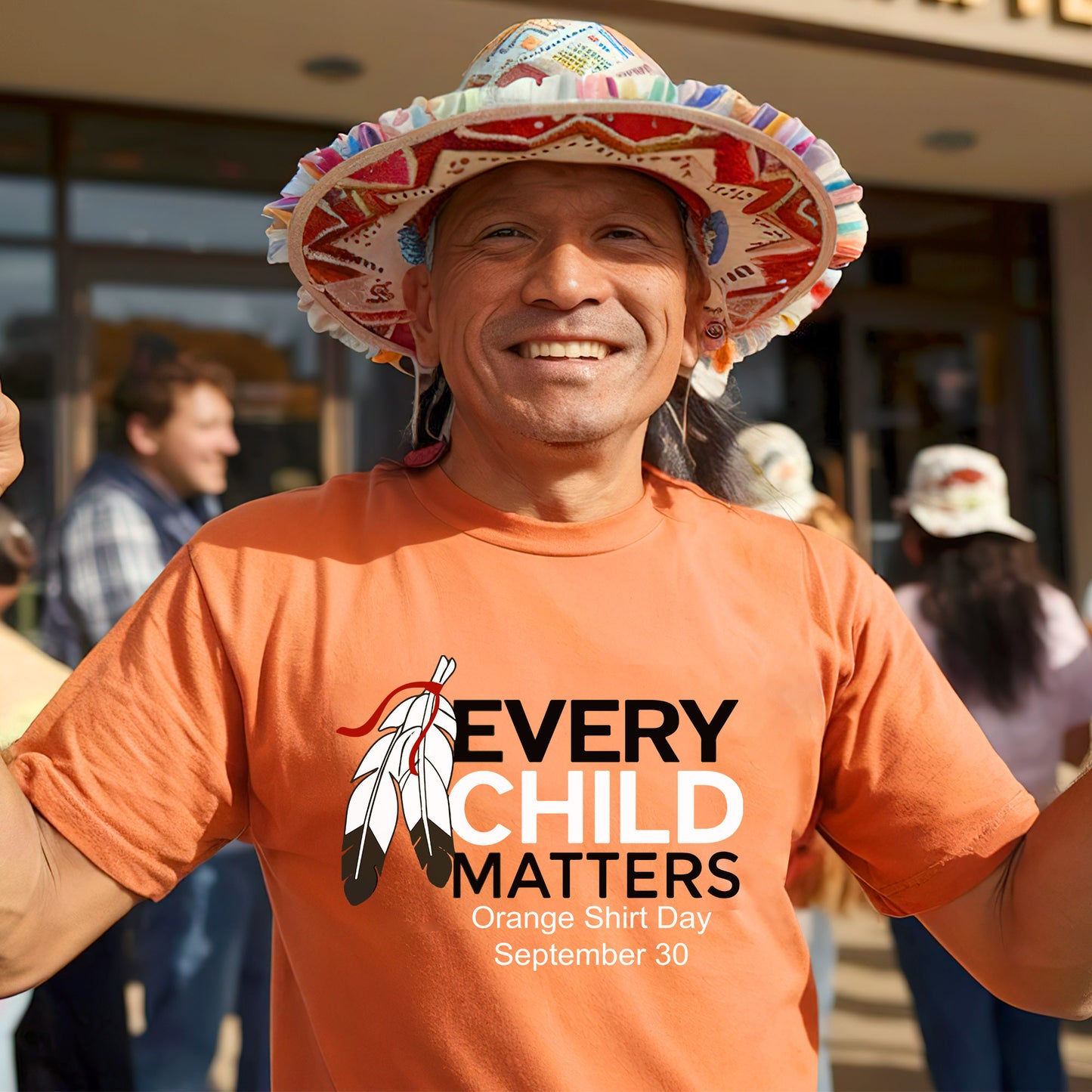 Every Child Matters Feather For Orange Shirt Day Unisex T-Shirt/Hoodie/Sweatshirt