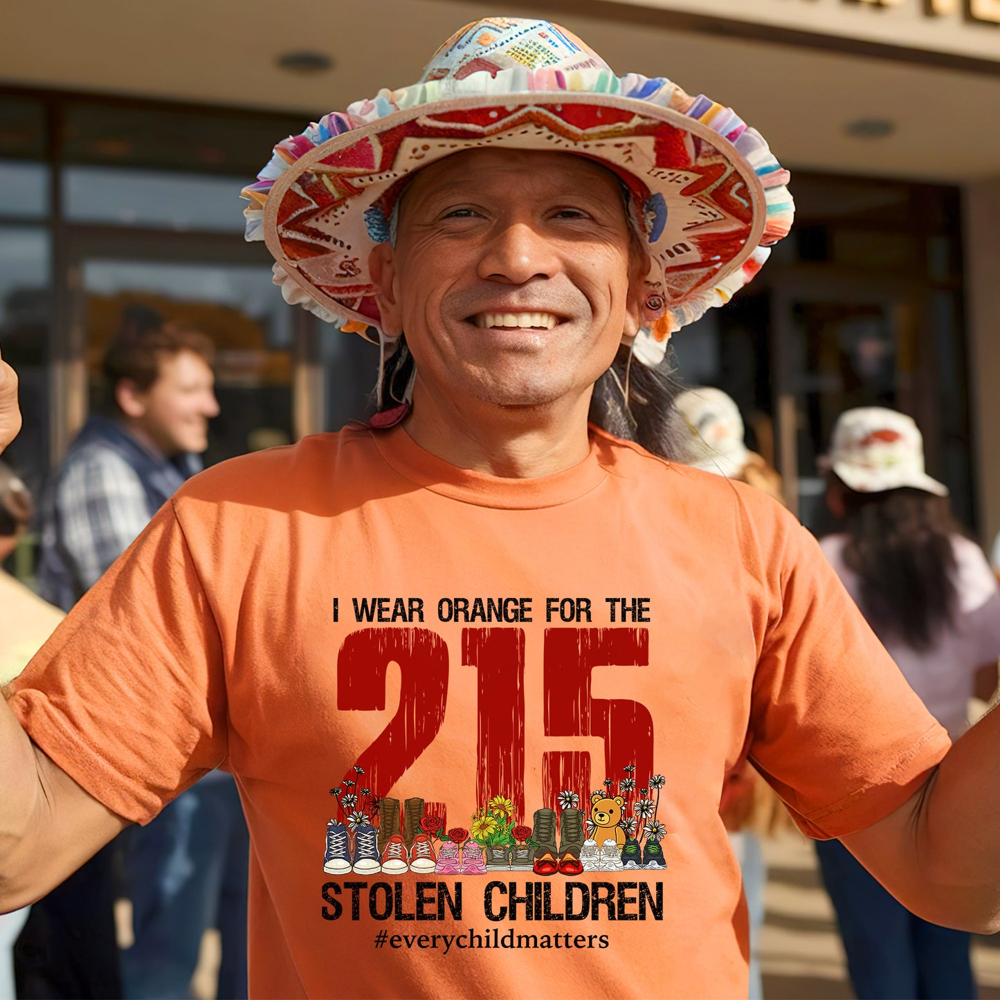 Every Child Matters I Wear Orange For The 215 Stolen Children For Orange Shirt Day Unisex T-Shirt/Hoodie/Sweatshirt