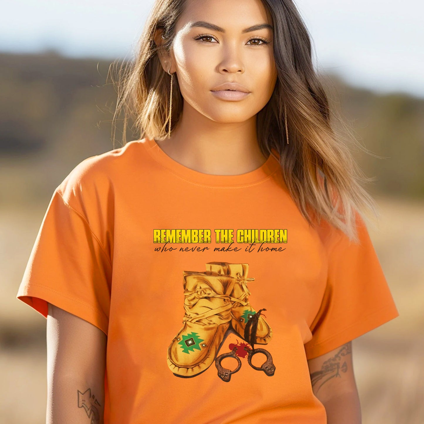 Every Child Matters Remember The Children Who Never Make It Home Shoes Orange Day Unisex T-Shirt/Hoodie/Sweatshirt