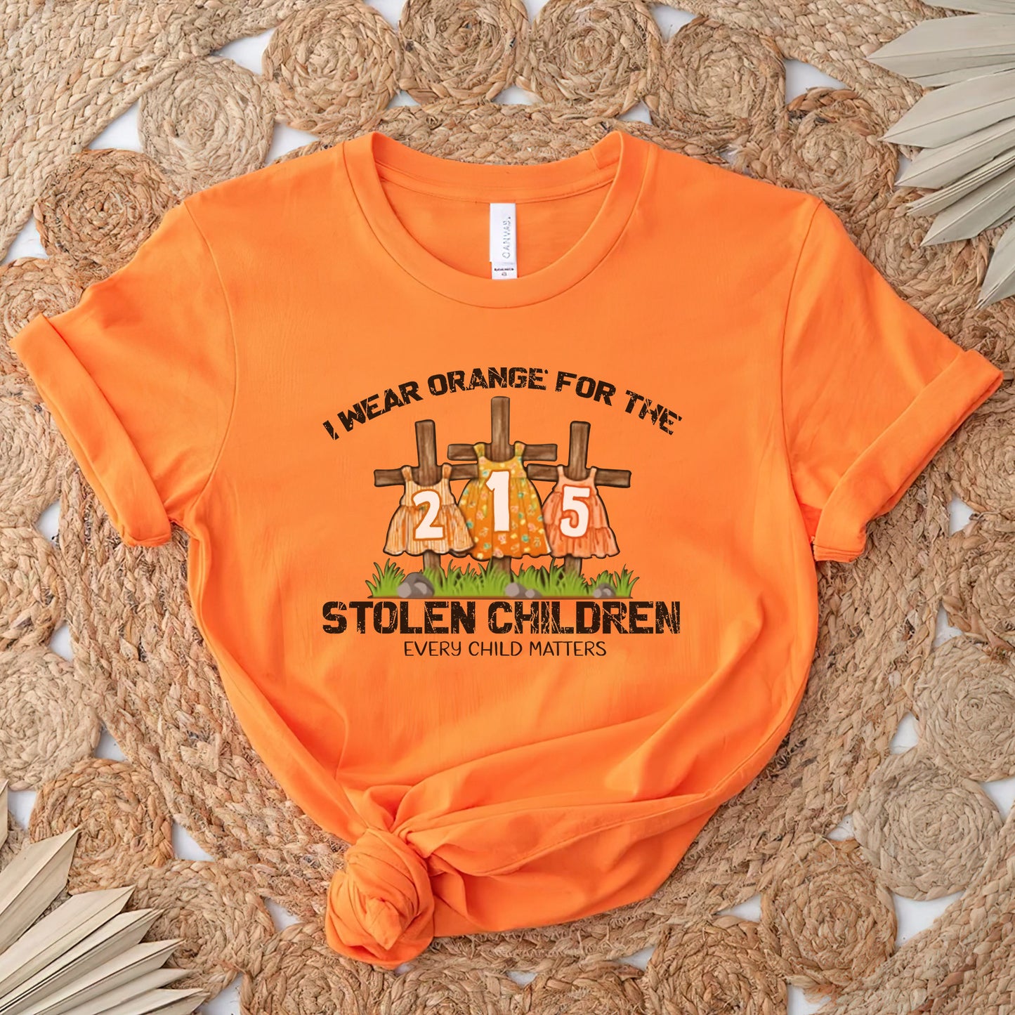 Every Child Matters I Wear Orange For The 215 Stolen Children For Orange Shirt Day Unisex T-Shirt/Hoodie/Sweatshirt