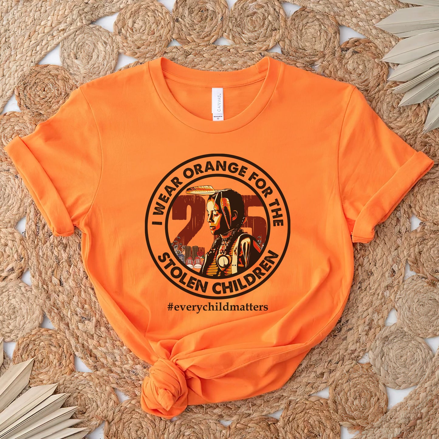 Every Child Matters I Wear Orange For The 215 Stolen Children Circle For Orange Day Unisex T-Shirt/Hoodie/Sweatshirt