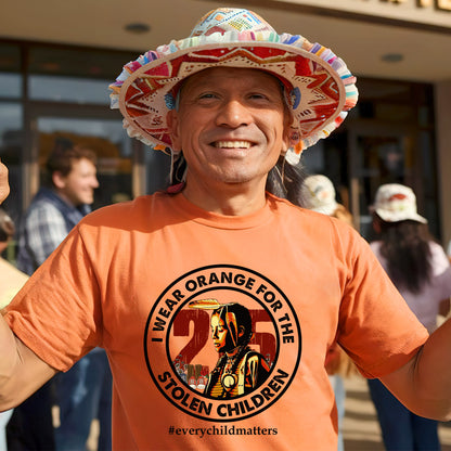 Every Child Matters I Wear Orange For The 215 Stolen Children Circle For Orange Day Unisex T-Shirt/Hoodie/Sweatshirt