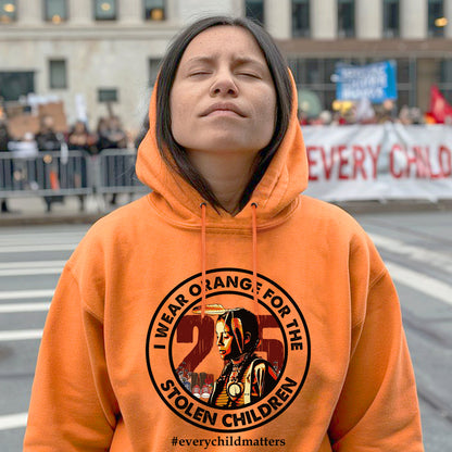 Every Child Matters I Wear Orange For The 215 Stolen Children Circle For Orange Day Unisex T-Shirt/Hoodie/Sweatshirt