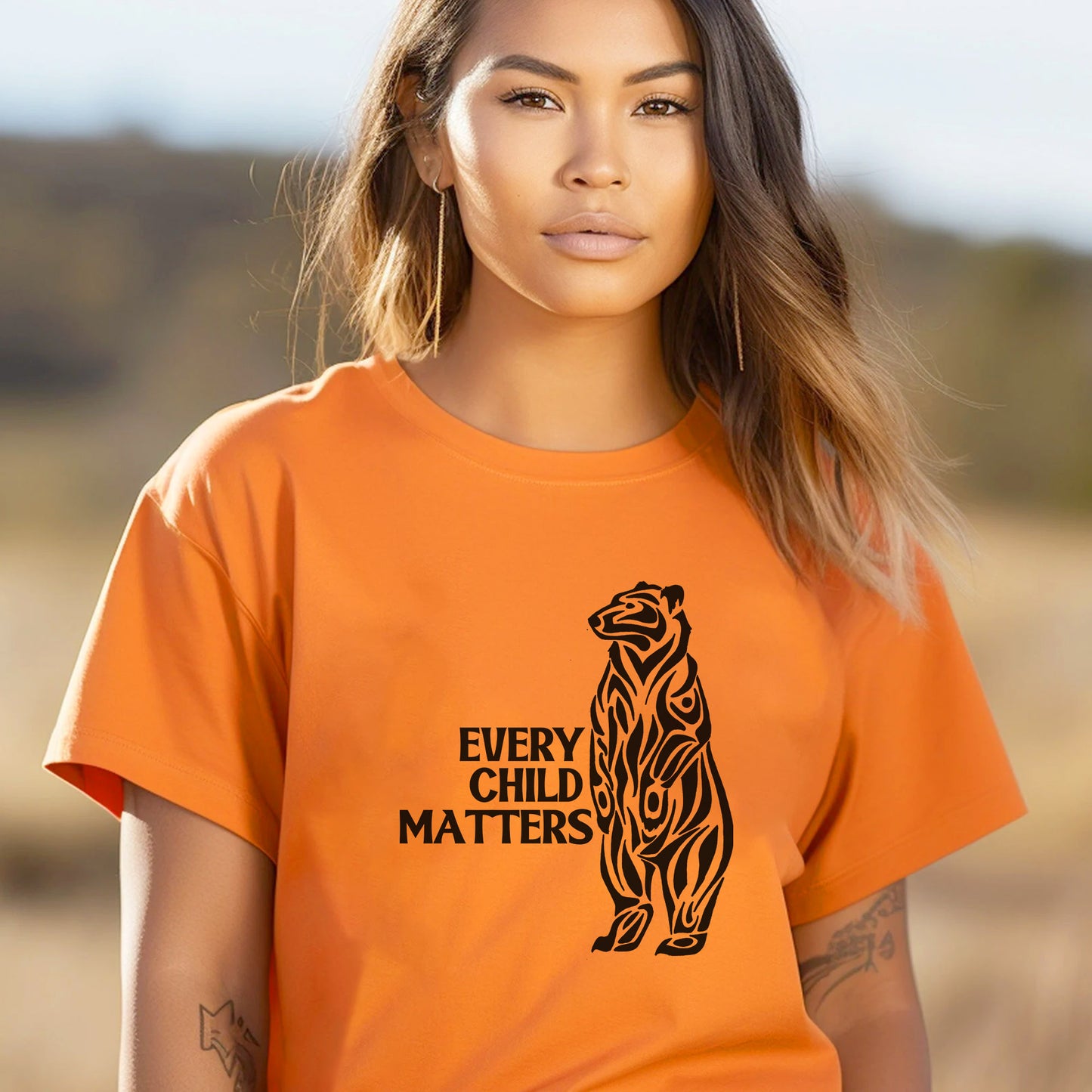 Every Child Matters Black Bear For Orange Day Unisex T-Shirt/Hoodie/Sweatshirt