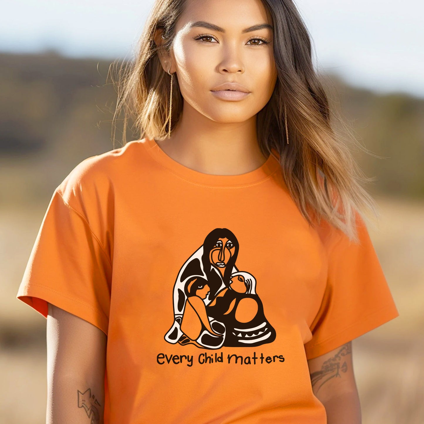 Every Child Matters Grandma With Grandniece Together For Orange Day Unisex T-Shirt/Hoodie/Sweatshirt