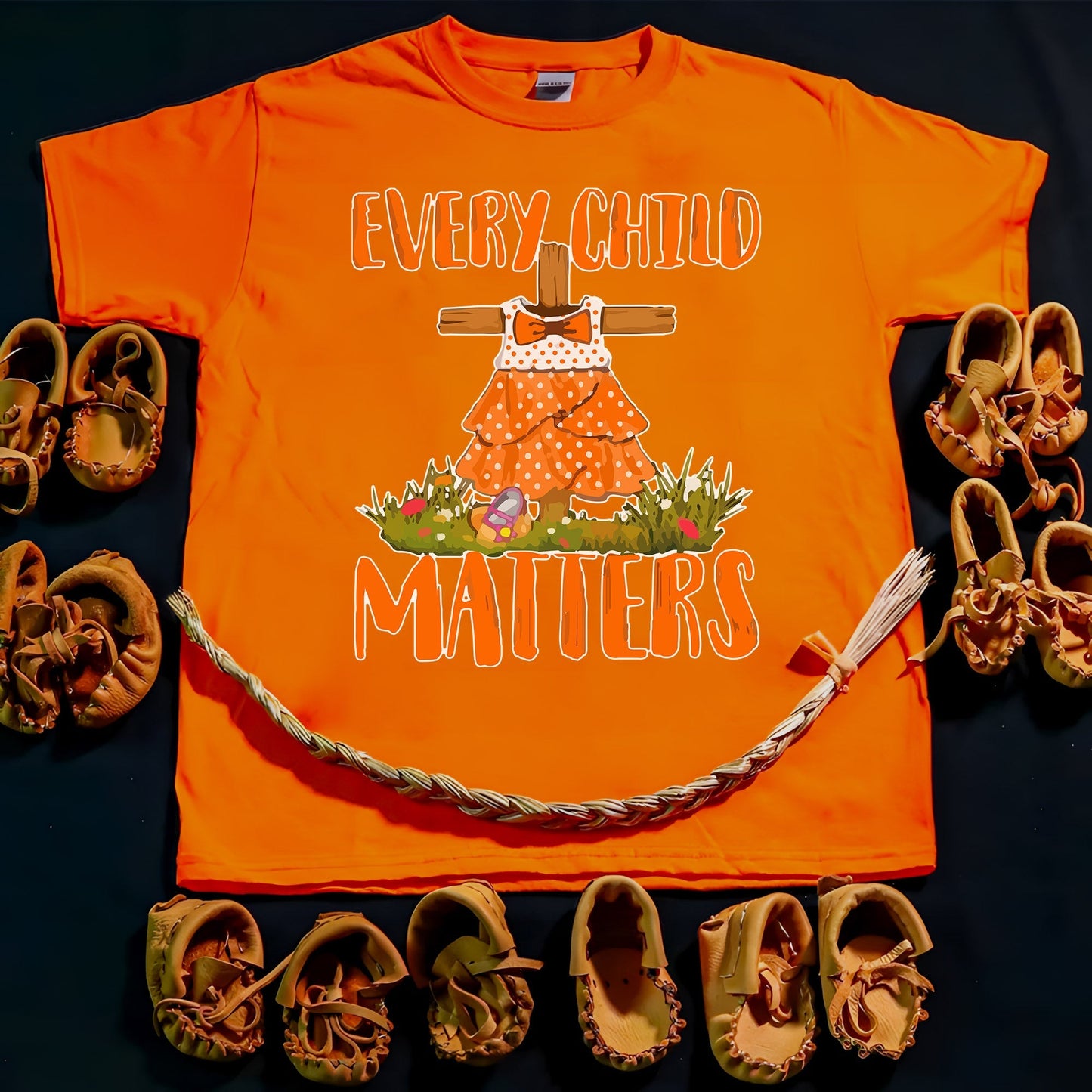 Every Child Matters Pine Tree Orange Unisex T-Shirt/Hoodie/Sweatshirt 048