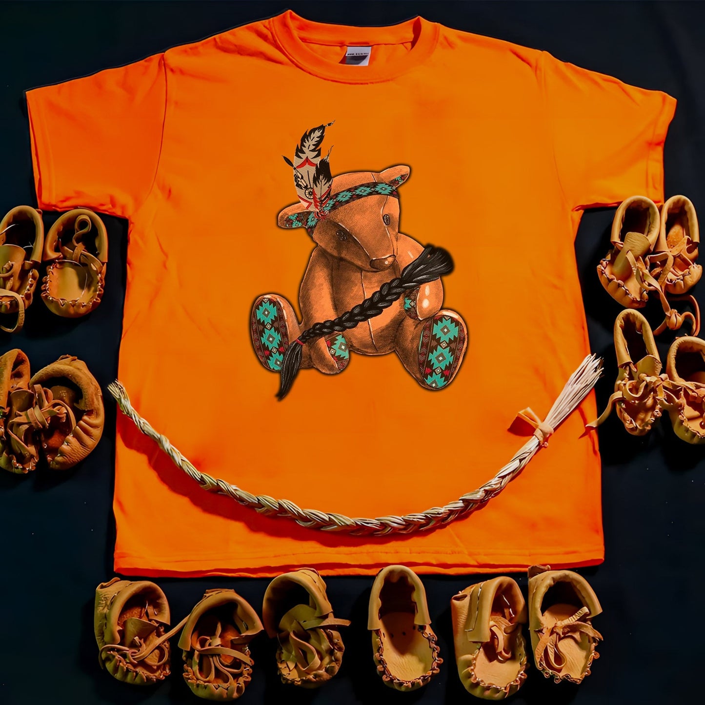 Every Child Matters Orange Bear Indigenous Unisex T-Shirt/Hoodie/Sweatshirt 060