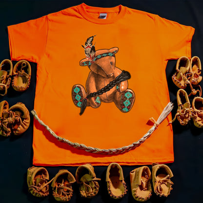 Every Child Matters Orange Bear Indigenous Unisex T-Shirt/Hoodie/Sweatshirt 060