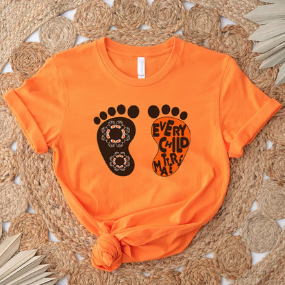 Every Child Matters Foot Black And Orange Together Unisex T-Shirt/Hoodie/Sweatshirt