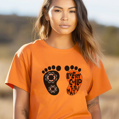 Every Child Matters Foot Black And Orange Together Unisex T-Shirt/Hoodie/Sweatshirt