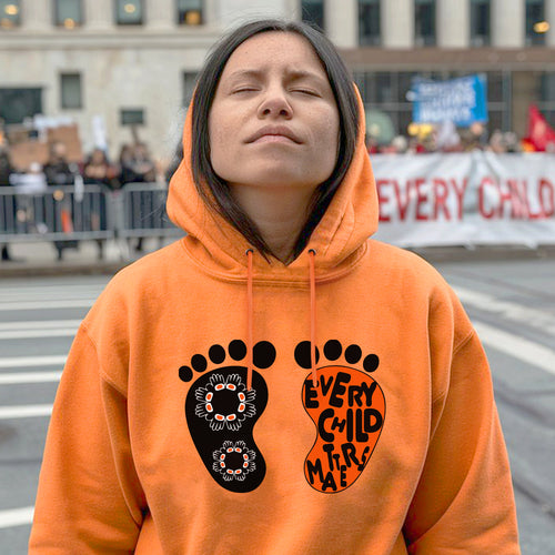 Every Child Matters Foot Black And Orange Together Unisex T-Shirt/Hoodie/Sweatshirt