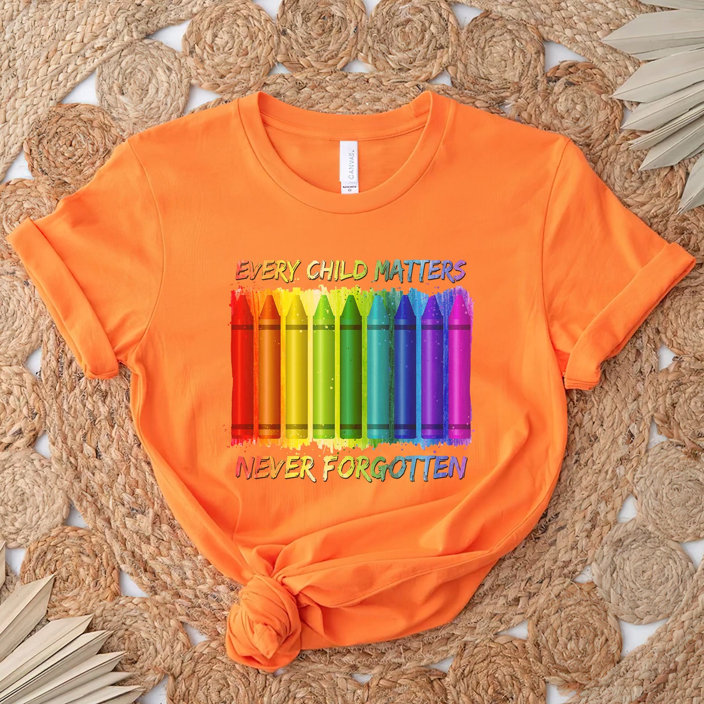 Every Child Matters Never Forgotten Crayons Colors For Orange Day Unisex T-Shirt/Hoodie/Sweatshirt