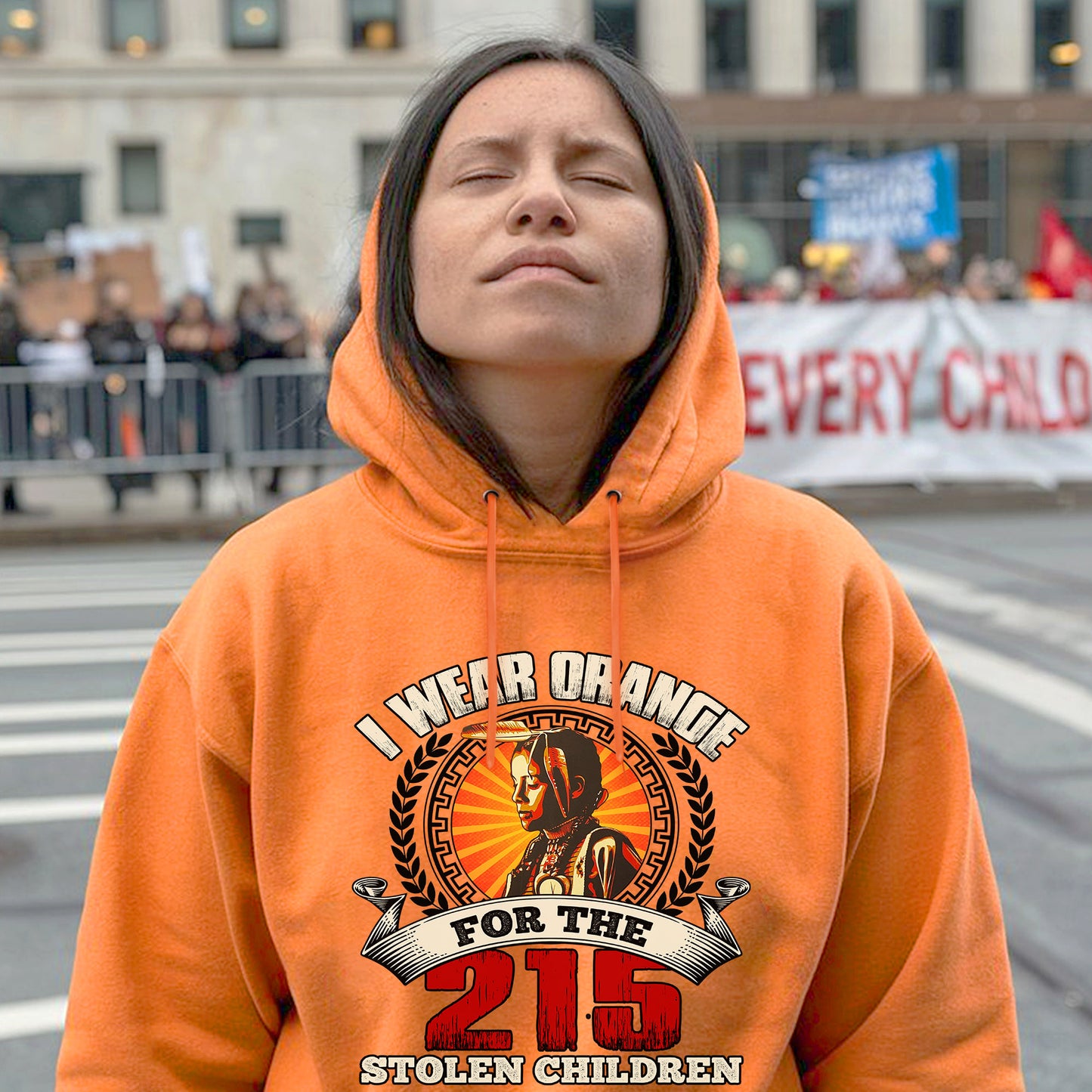 Every Child Matters I Wear Orange For The 215 Stolen Children Orange Day Unisex T-Shirt/Hoodie/Sweatshirt