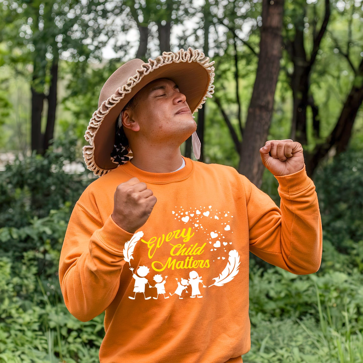 Every Child Matters Children Together Feather For Orange Shirt Day Unisex T-Shirt/Hoodie/Sweatshirt