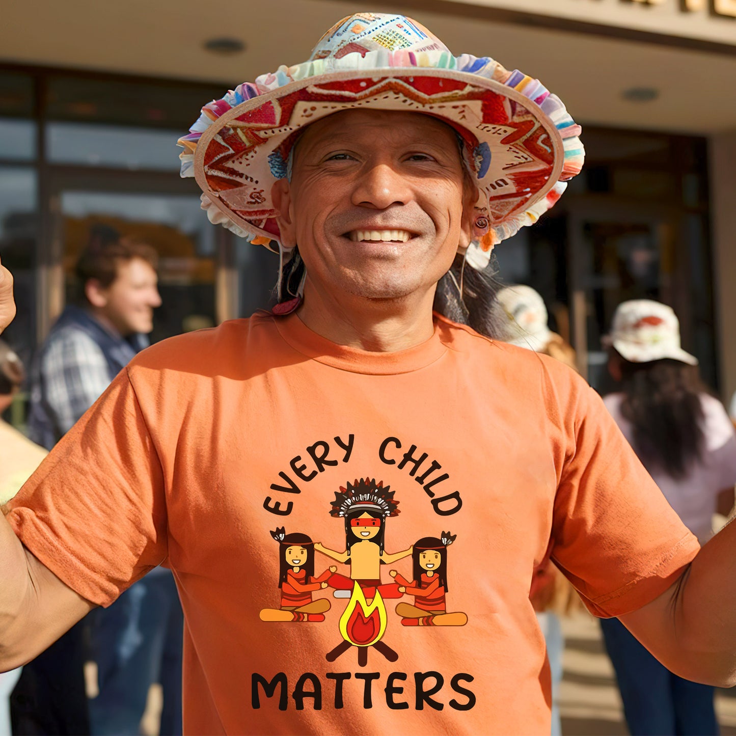 Every Child Matters Indigenous Awareness Children Together Orange Shirt Day Unisex T-Shirt/Hoodie/Sweatshirt