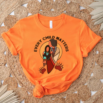 Every Child Matters Grandma With Niece Indigenous Orange Shirt Day Unisex T-Shirt/Hoodie/Sweatshirt