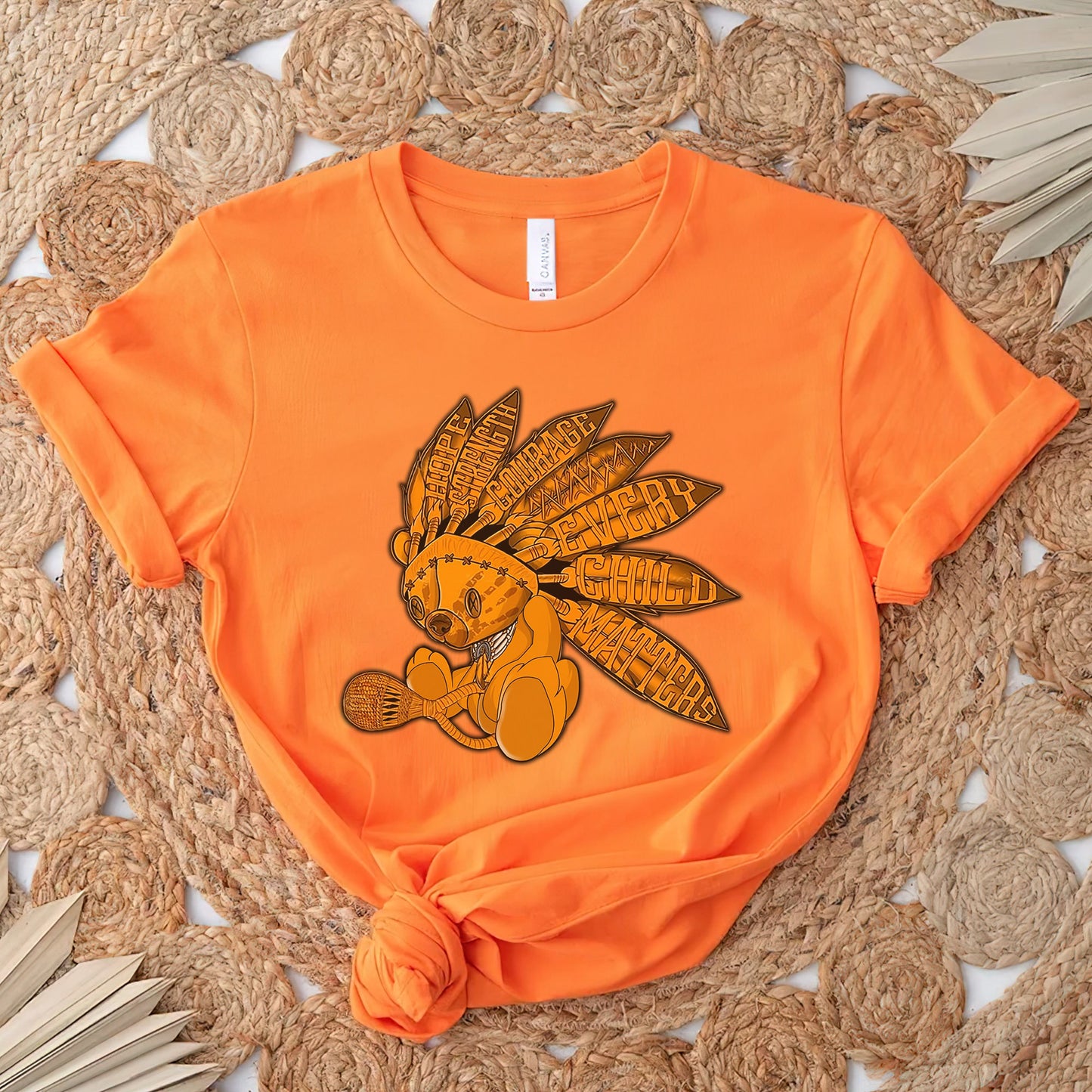 Every Child Matters Feather Indigenous Orange Shirt Day Unisex T-Shirt/Hoodie/Sweatshirt