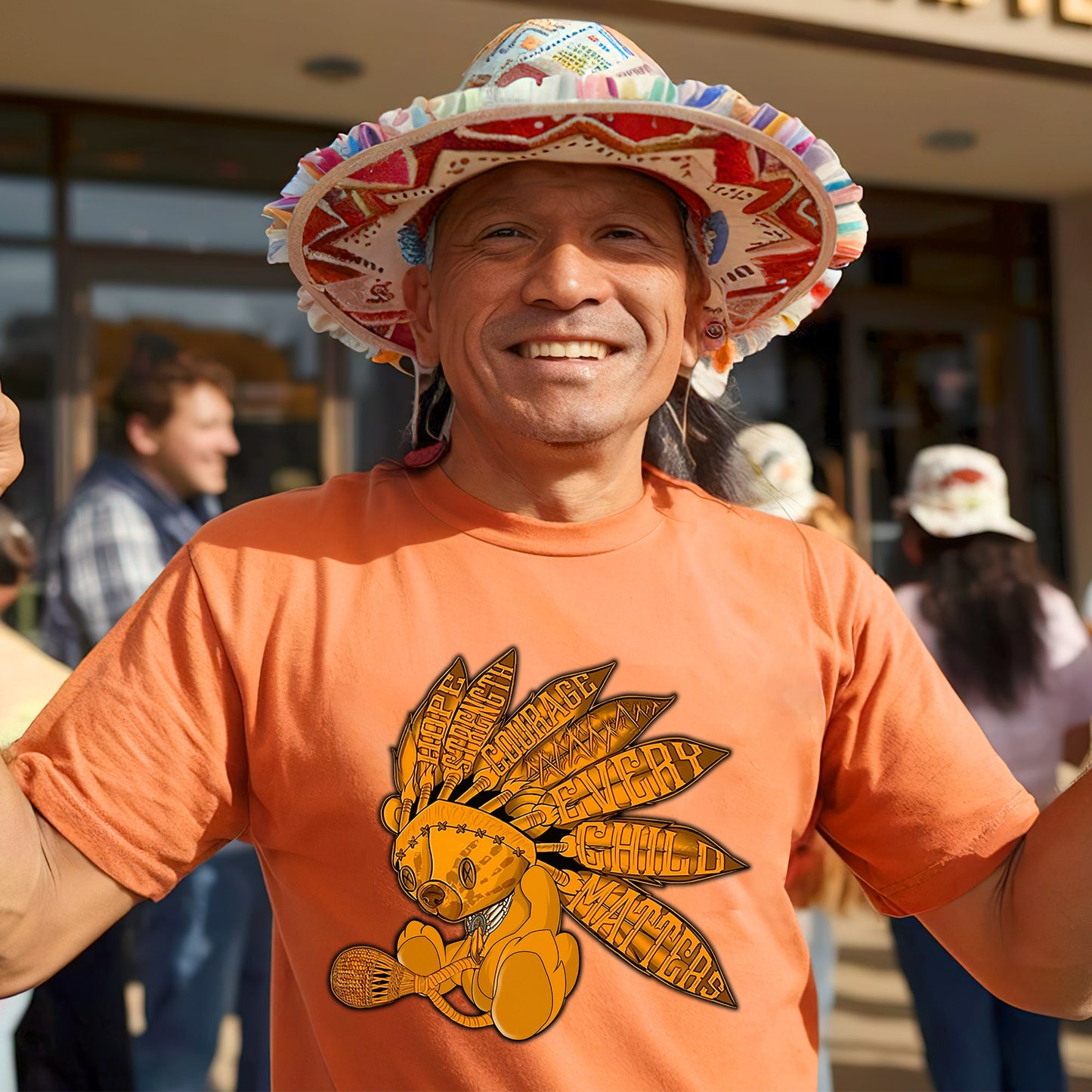 Every Child Matters Feather Indigenous Orange Shirt Day Unisex T-Shirt/Hoodie/Sweatshirt