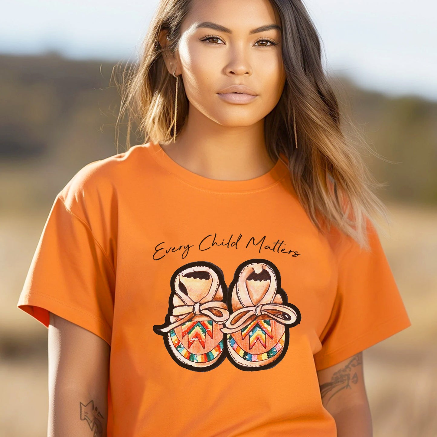 Every Child Matters Shoes Indigenous Orange Shirt Day Unisex T-Shirt/Hoodie/Sweatshirt