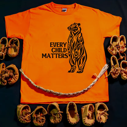 Every Child Matters Black Bear For Orange Day Unisex T-Shirt/Hoodie/Sweatshirt 040