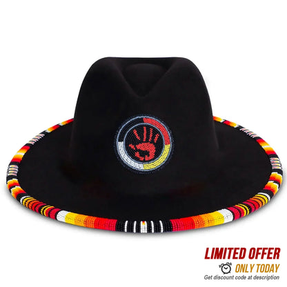 SALE 50% OFF - Indigenous Women Inspired Handmade Beaded Wire Pendant Necklace