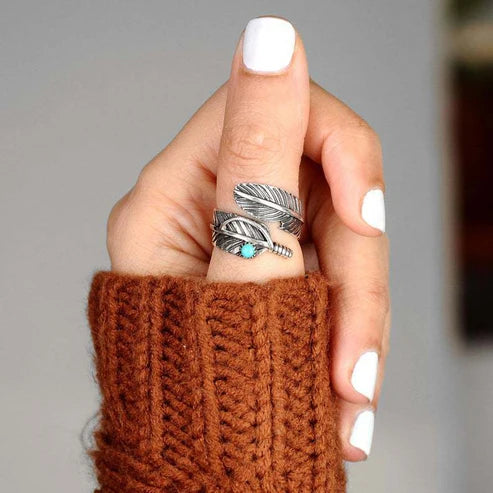 Feather Spirit Adjustable Ring
