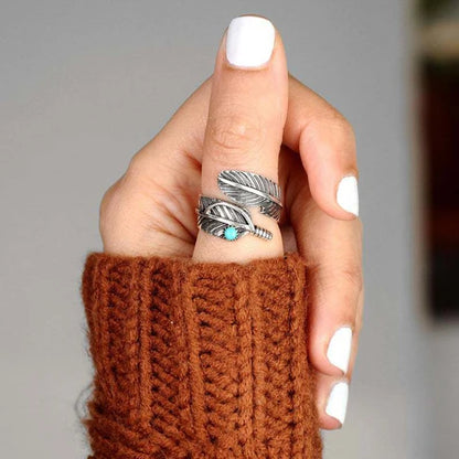 Feather Spirit Adjustable Ring