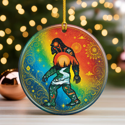 Spirit Animals Christmas Ornament Native Inspired Ceramic Holiday Decoration Gift