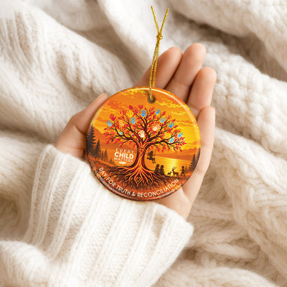 Tree Of Life Ceramic Ornament - Every Child Matters Holiday Decoration