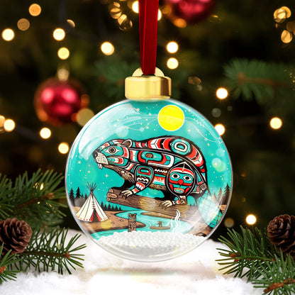 The Seven Laws Teachings Bauble Ornament - Indigenous Inspired for Holiday Decor