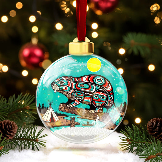 The Seven Laws Teachings Bauble Ornament - Indigenous Inspired for Holiday Decor