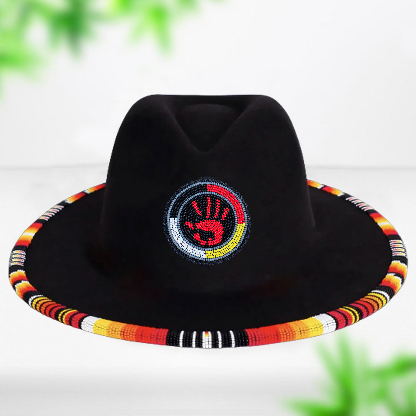 SALE 50% OFF - MMIW Fedora Hatband for Men Women Beaded Brim with Native American Style