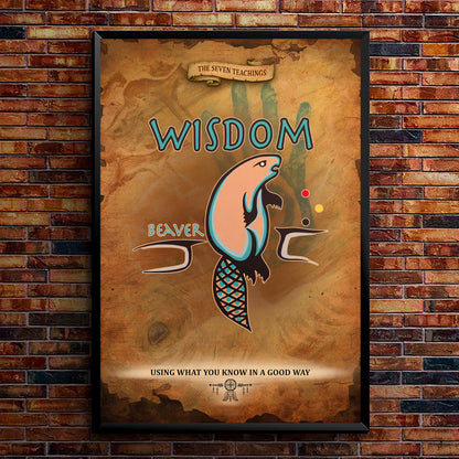 The Seven Sacred Laws - Wisdom Native American Poster/Canvas