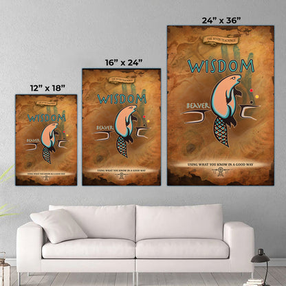 The Seven Sacred Laws - Wisdom Native American Poster/Canvas