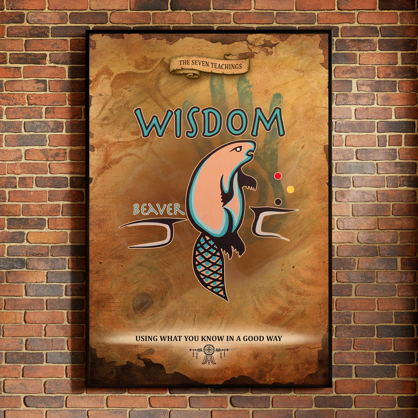 The Seven Sacred Laws - Wisdom Native American Poster/Canvas