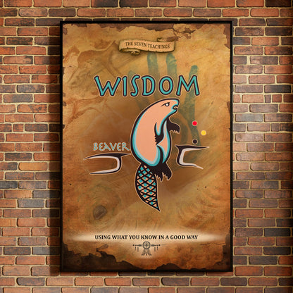 The Seven Sacred Laws - Wisdom Native American Poster/Canvas