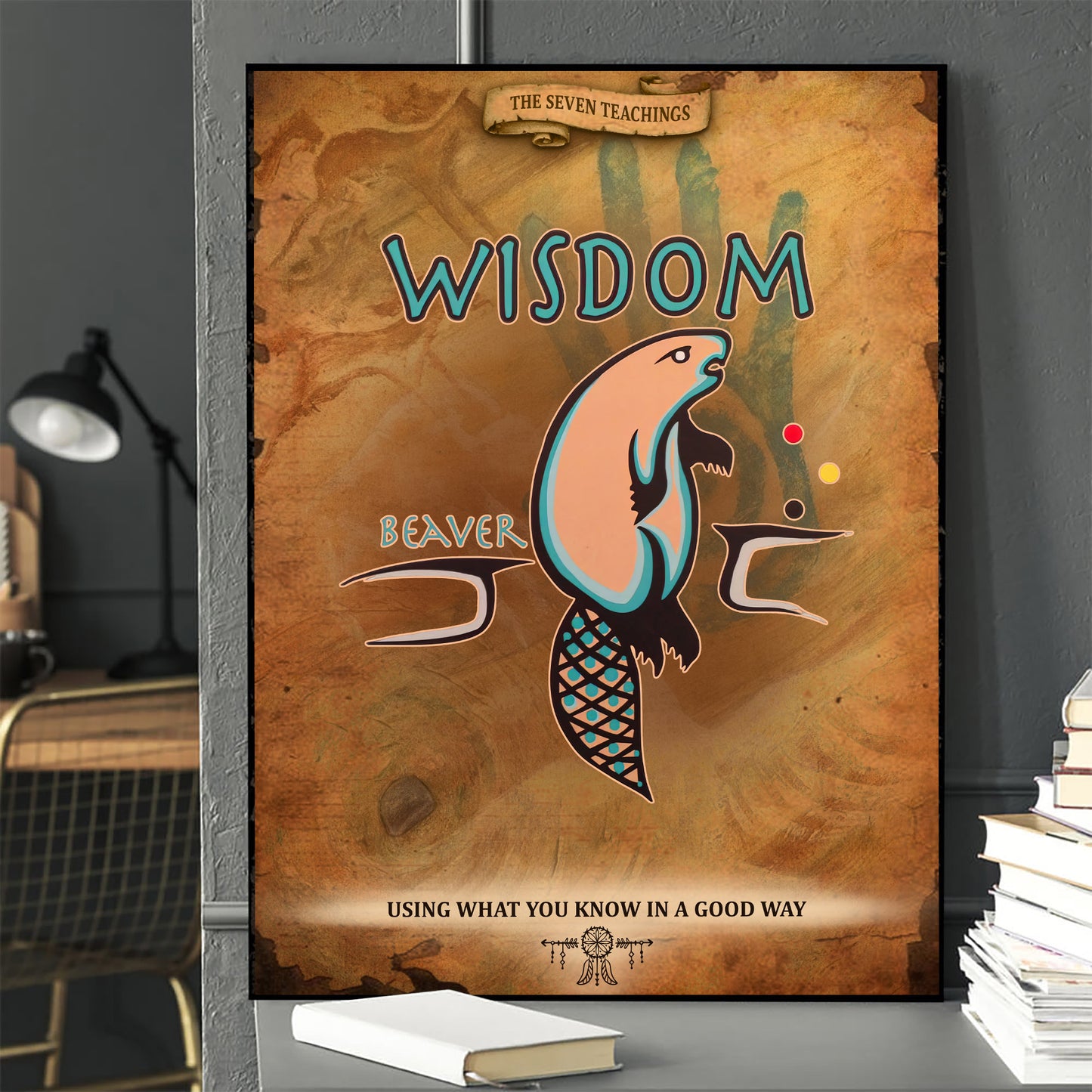 The Seven Sacred Laws - Wisdom Native American Poster/Canvas
