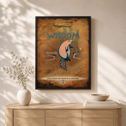 The Seven Sacred Laws - Wisdom Native American Poster/Canvas
