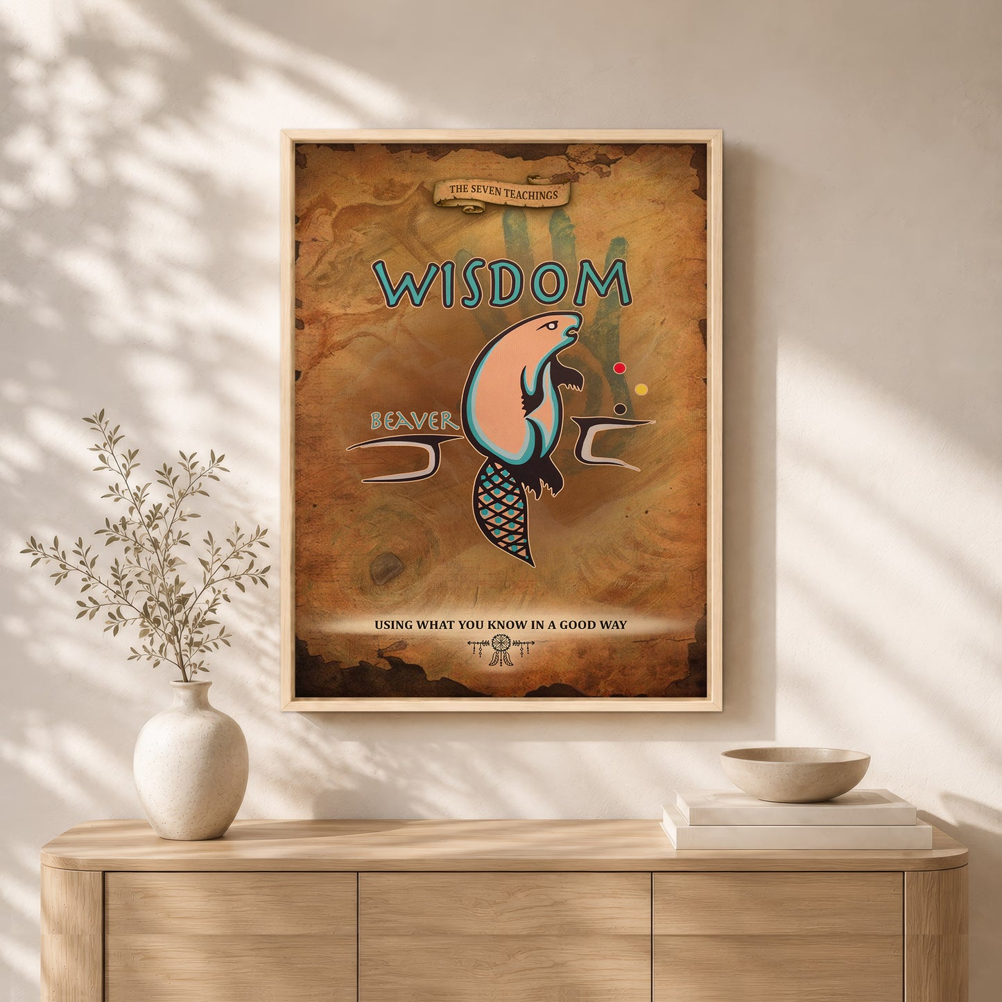 The Seven Sacred Laws - Wisdom Native American Poster/Canvas