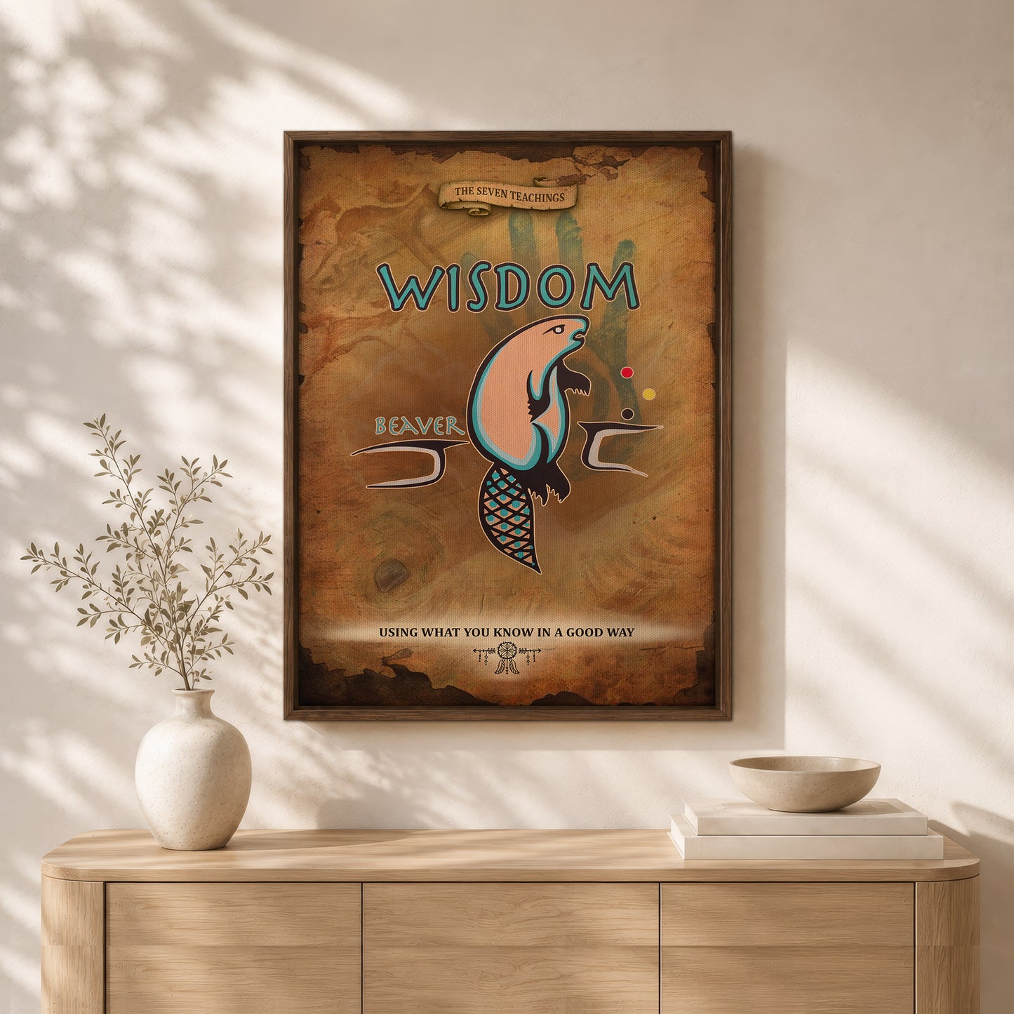 The Seven Sacred Laws - Wisdom Native American Poster/Canvas