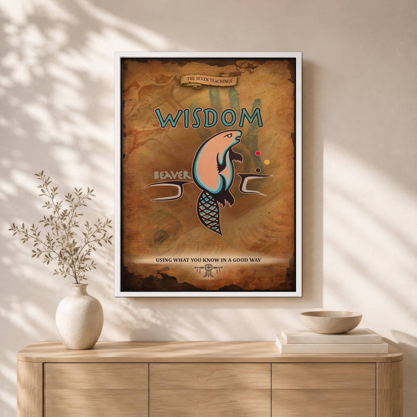 The Seven Sacred Laws - Wisdom Native American Poster/Canvas