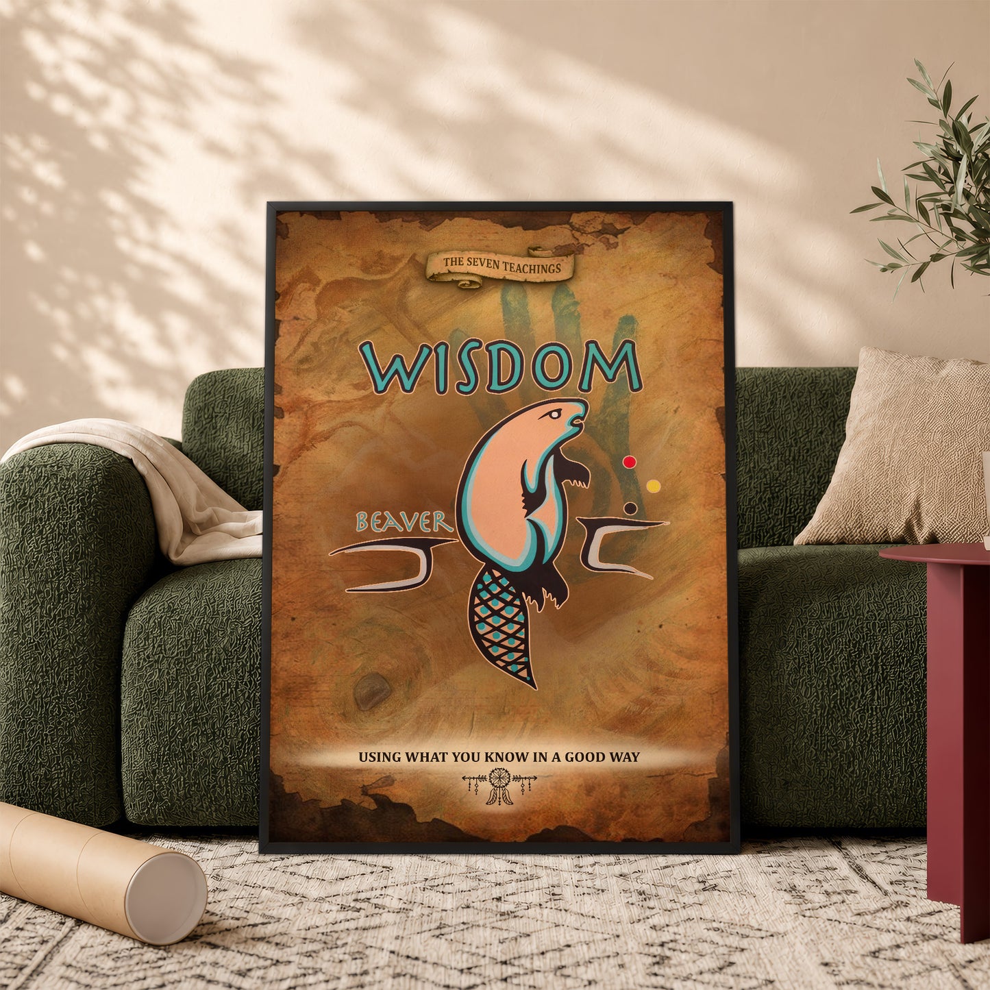 The Seven Sacred Laws - Wisdom Native American Poster/Canvas